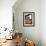 A Construction Worker Stands on a Steel Beam While Working on a High Rise Building-null-Framed Photographic Print displayed on a wall