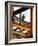 A Construction Worker Stands on a Steel Beam While Working on a High Rise Building-null-Framed Photographic Print