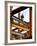 A Construction Worker Stands on a Steel Beam While Working on a High Rise Building-null-Framed Photographic Print