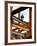 A Construction Worker Stands on a Steel Beam While Working on a High Rise Building-null-Framed Photographic Print