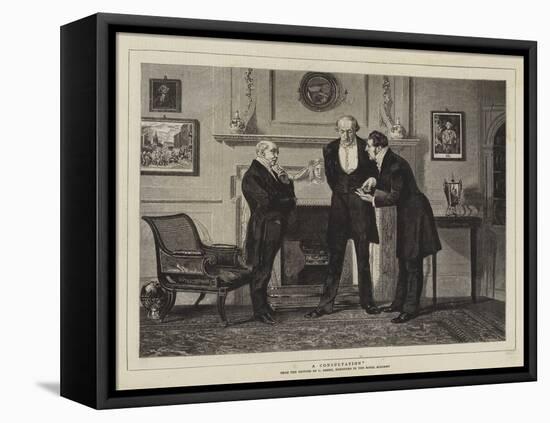 A Consultation-Charles Green-Framed Premier Image Canvas