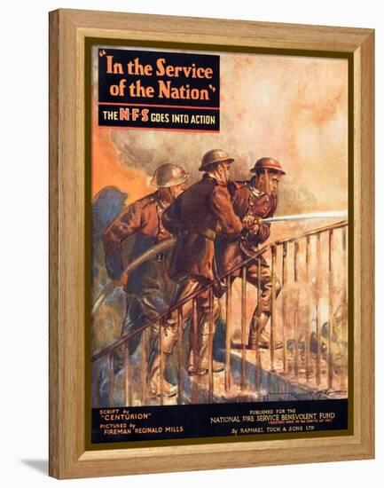 A Contemporary Word War Ii Booklet for the National Fire Service Benevolent Fund-null-Framed Premier Image Canvas