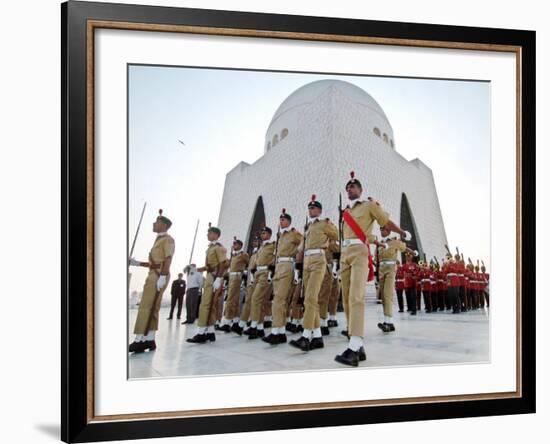 A Contingent of the Cadets of Pakistan Army-Shakil Adil-Framed Photographic Print