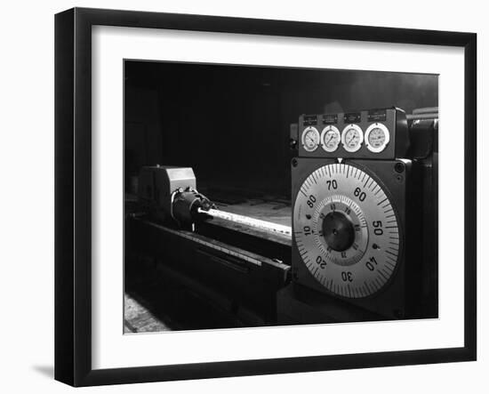 A Continuous Forge in Operation at the Edgar Allen Steel Founders, Meadowhall, Sheffield, 1962-Michael Walters-Framed Photographic Print