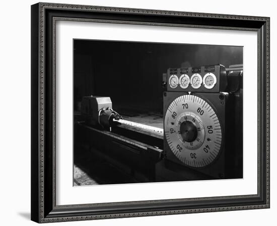 A Continuous Forge in Operation at the Edgar Allen Steel Founders, Meadowhall, Sheffield, 1962-Michael Walters-Framed Photographic Print