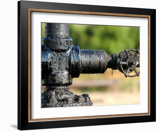 A Control Valve of an Oil Pump-null-Framed Photographic Print