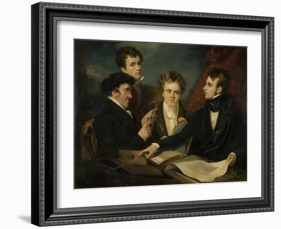 A Controversy on Colour-John Hayter-Framed Giclee Print