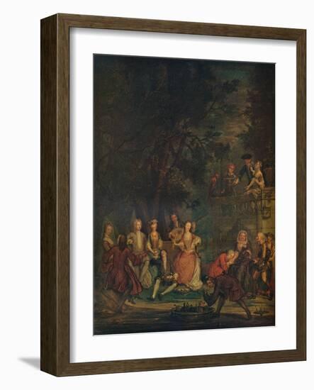 'A Conversation Piece', c1700 (1931)-Marcellus Laroon the Younger-Framed Giclee Print