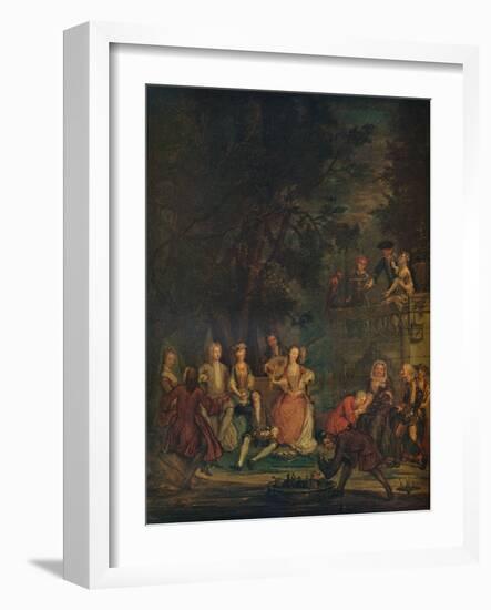 'A Conversation Piece', c1700 (1931)-Marcellus Laroon the Younger-Framed Giclee Print