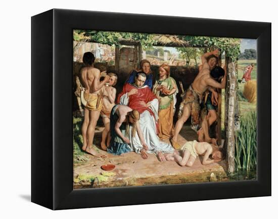 A Converted British Family Sheltering a Christian Missionary from the Persecution of the Druids-William Holman Hunt-Framed Premier Image Canvas