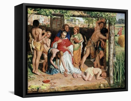 A Converted British Family Sheltering a Christian Missionary from the Persecution of the Druids-William Holman Hunt-Framed Premier Image Canvas