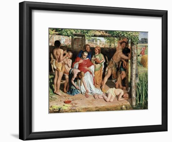 A Converted British Family Sheltering a Christian Missionary from the Persecution of the Druids-William Holman Hunt-Framed Giclee Print