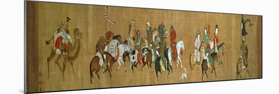 A Convoy of Mongols, Chinese, 14th Century-null-Mounted Giclee Print