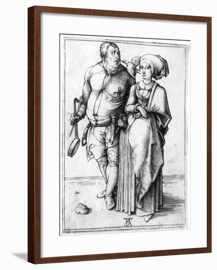 A Cook and His Wife, C.1496-Albrecht Dürer-Framed Giclee Print