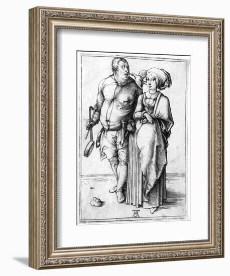 A Cook and His Wife, C.1496-Albrecht Dürer-Framed Giclee Print