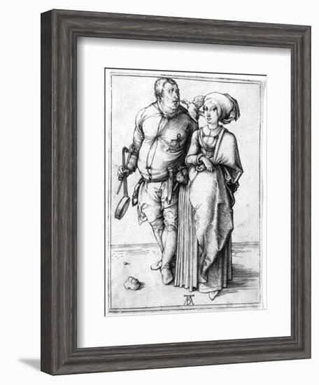 A Cook and His Wife, C.1496-Albrecht Dürer-Framed Giclee Print