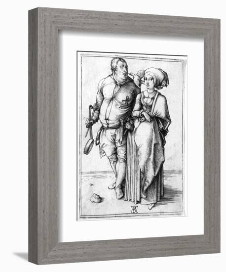 A Cook and His Wife, C.1496-Albrecht Dürer-Framed Giclee Print