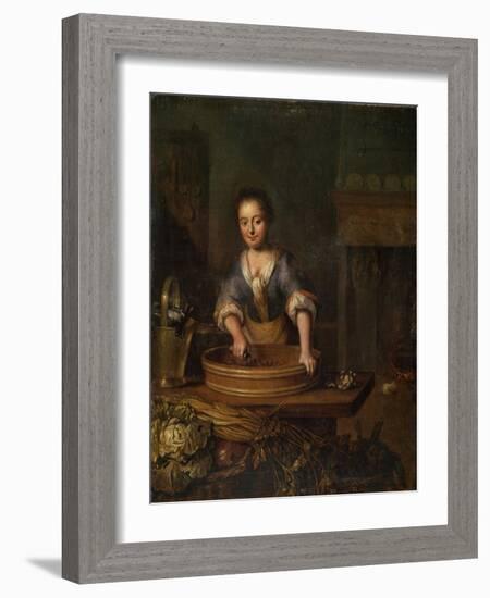 A Cook, Dutch Painting of 18th Century-Louis De Moni-Framed Giclee Print
