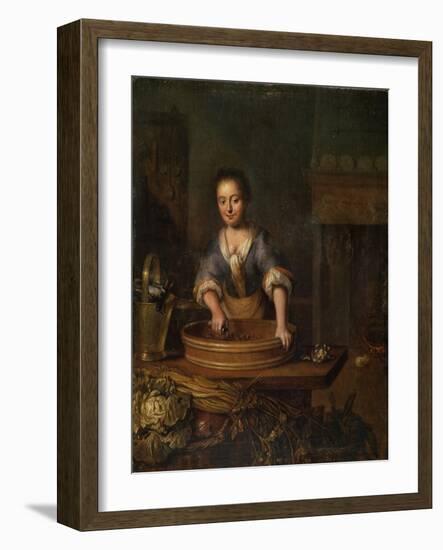 A Cook, Dutch Painting of 18th Century-Louis De Moni-Framed Giclee Print