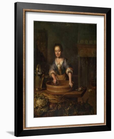 A Cook, Dutch Painting of 18th Century-Louis De Moni-Framed Giclee Print