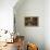 A Cook in a Well-Stocked Kitchen with a Serving Woman-Italian School-Framed Premier Image Canvas displayed on a wall