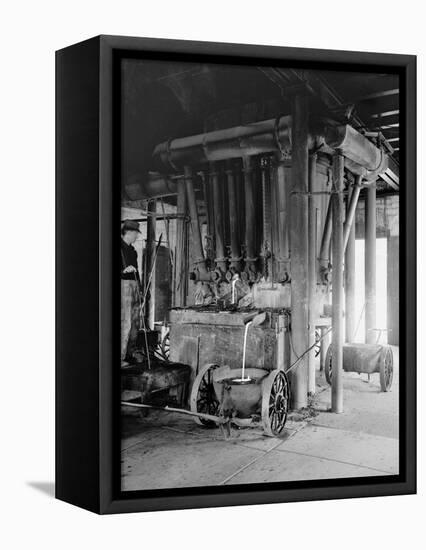 A Copper Blast Furnace, Hancock, Mich.-null-Framed Stretched Canvas