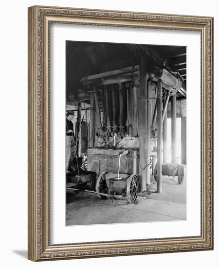 A Copper Blast Furnace, Hancock, Mich.-null-Framed Photo