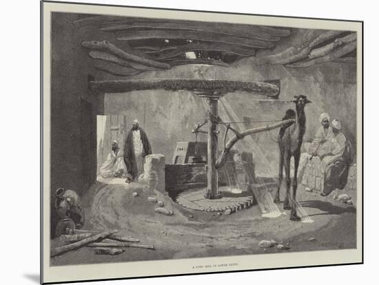 A Corn Mill in Lower Egypt-Charles Auguste Loye-Mounted Giclee Print