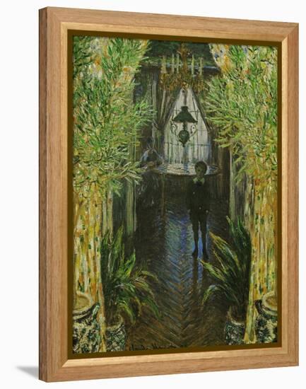 A Corner in the Apartment, in the Center; Jean Monet, the Painter's Son-Claude Monet-Framed Premier Image Canvas