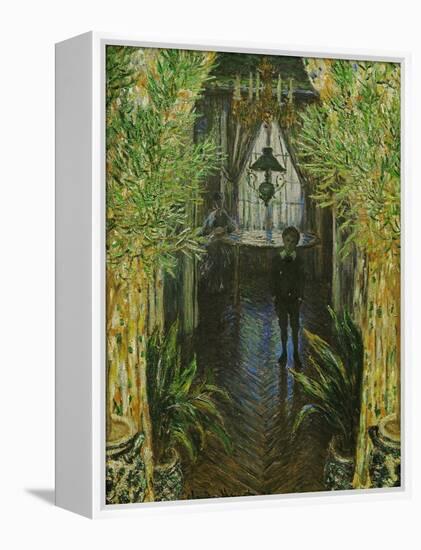 A Corner in the Apartment, in the Center; Jean Monet, the Painter's Son-Claude Monet-Framed Premier Image Canvas