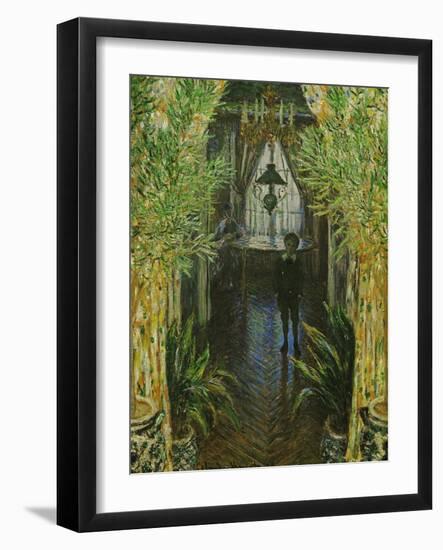 A Corner in the Apartment, in the Center; Jean Monet, the Painter's Son-Claude Monet-Framed Giclee Print