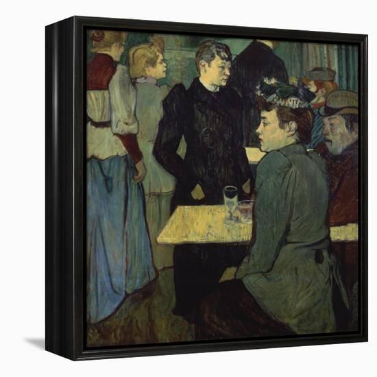 A Corner in the Moulin De La Galette-Henri de Toulouse-Lautrec-Framed Premier Image Canvas