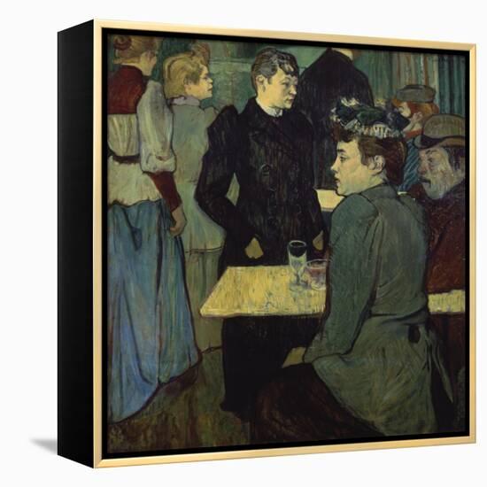 A Corner in the Moulin De La Galette-Henri de Toulouse-Lautrec-Framed Premier Image Canvas