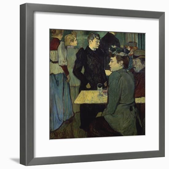 A Corner in the Moulin De La Galette-Henri de Toulouse-Lautrec-Framed Giclee Print