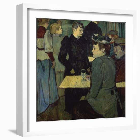 A Corner in the Moulin De La Galette-Henri de Toulouse-Lautrec-Framed Giclee Print