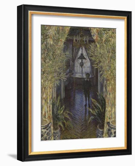 A Corner of the Apartment, 1875-Claude Monet-Framed Premium Giclee Print