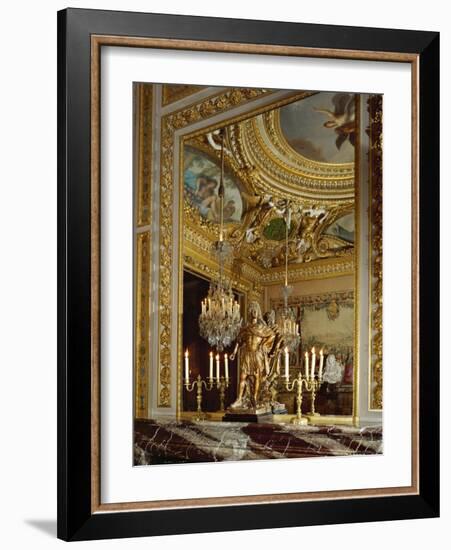 A Corner of the Cabonet Des Jeux, the Card-Room, at Vaux-Le-Vicomte-Charles Le Brun-Framed Giclee Print