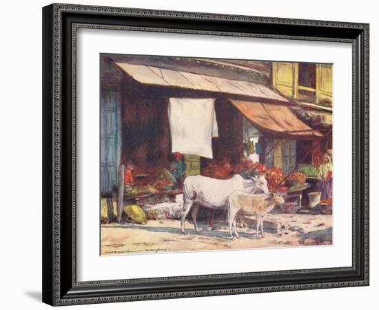 'A Corner of the Fruit Market, Delhi', 1905-Mortimer Luddington Menpes-Framed Giclee Print