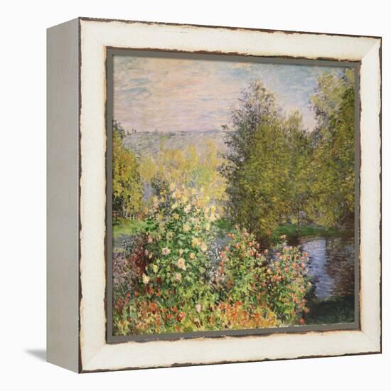 A Corner of the Garden at Montgeron, 1876-7-Claude Monet-Framed Premier Image Canvas