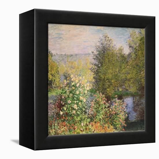 A Corner of the Garden at Montgeron, 1876-7-Claude Monet-Framed Premier Image Canvas