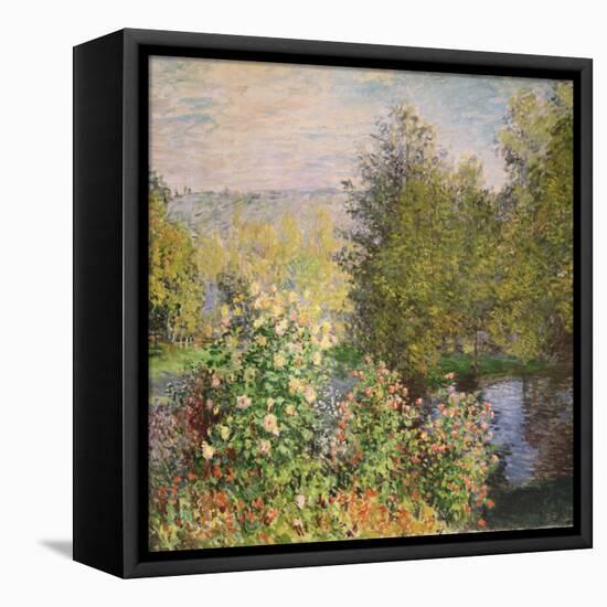 A Corner of the Garden at Montgeron, 1876-7-Claude Monet-Framed Premier Image Canvas