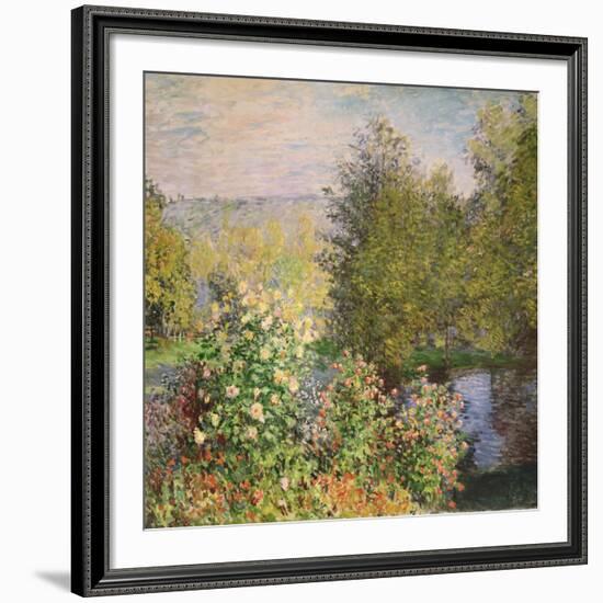 A Corner of the Garden at Montgeron, 1876-7-Claude Monet-Framed Giclee Print