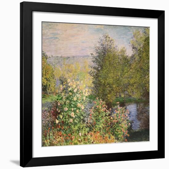 A Corner of the Garden at Montgeron, 1876-7-Claude Monet-Framed Giclee Print