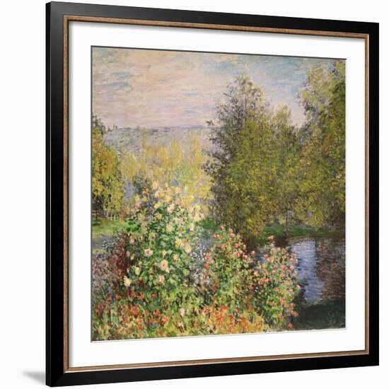 A Corner of the Garden at Montgeron, 1876-7-Claude Monet-Framed Giclee Print