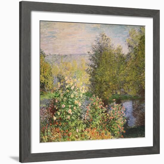 A Corner of the Garden at Montgeron, 1876-7-Claude Monet-Framed Giclee Print