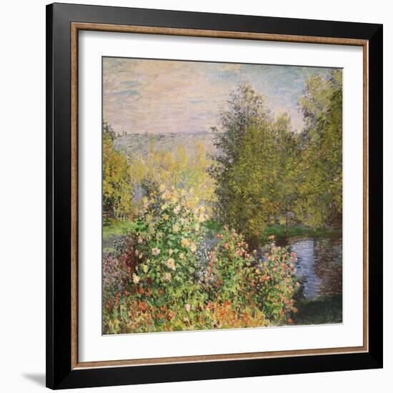 A Corner of the Garden at Montgeron, 1876-7-Claude Monet-Framed Giclee Print