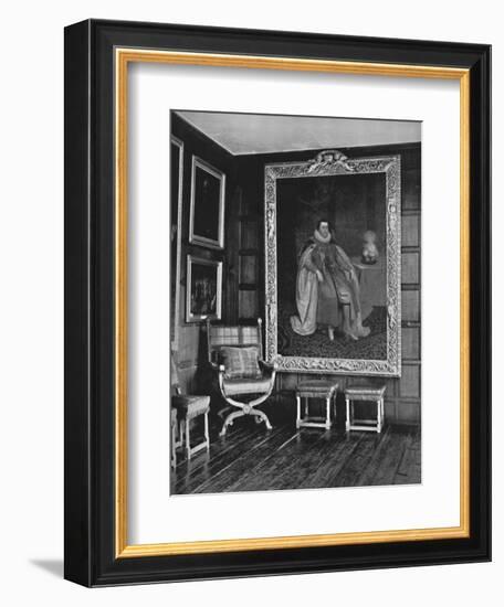 'A Corner of the Leicester Gallery, Knole. With Portrait of James I', 1928-Unknown-Framed Photographic Print