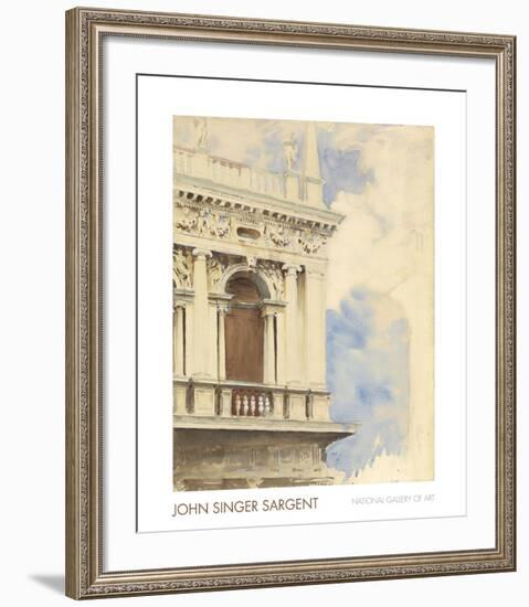 A Corner of the Library in Venice, 1904/07-John Singer Sargent-Framed Art Print