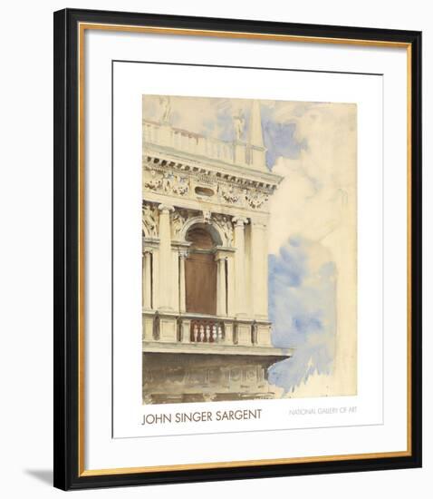 A Corner of the Library in Venice, 1904/07-John Singer Sargent-Framed Art Print