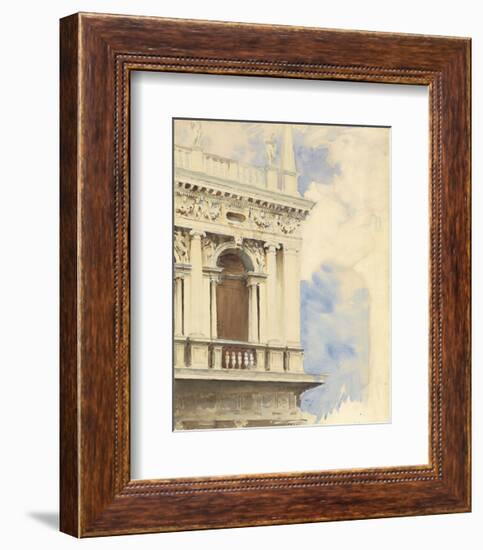 A Corner of the Library in Venice, 1904/07-John Singer Sargent-Framed Art Print